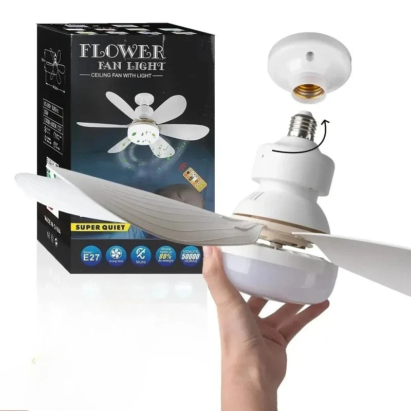 Ventilateur de plafond avec éclairage LED - 3 couleurs