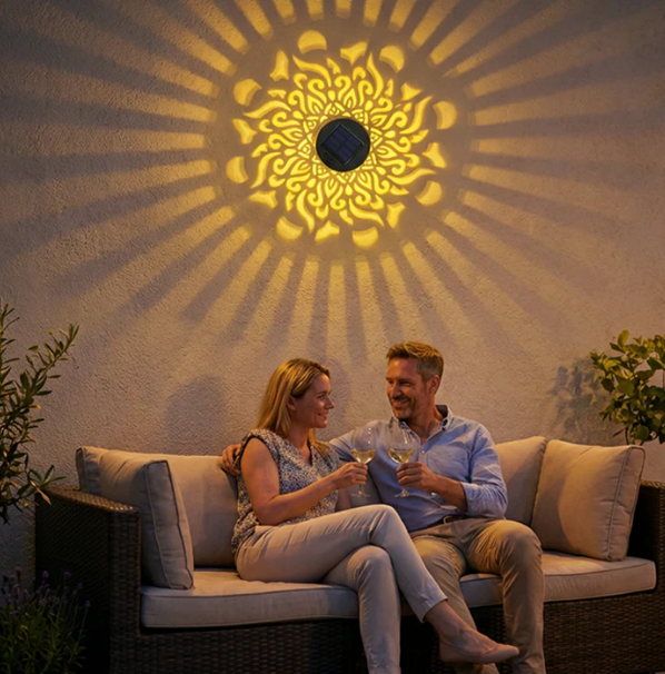 Projecteur de mandalas à énergie solaire