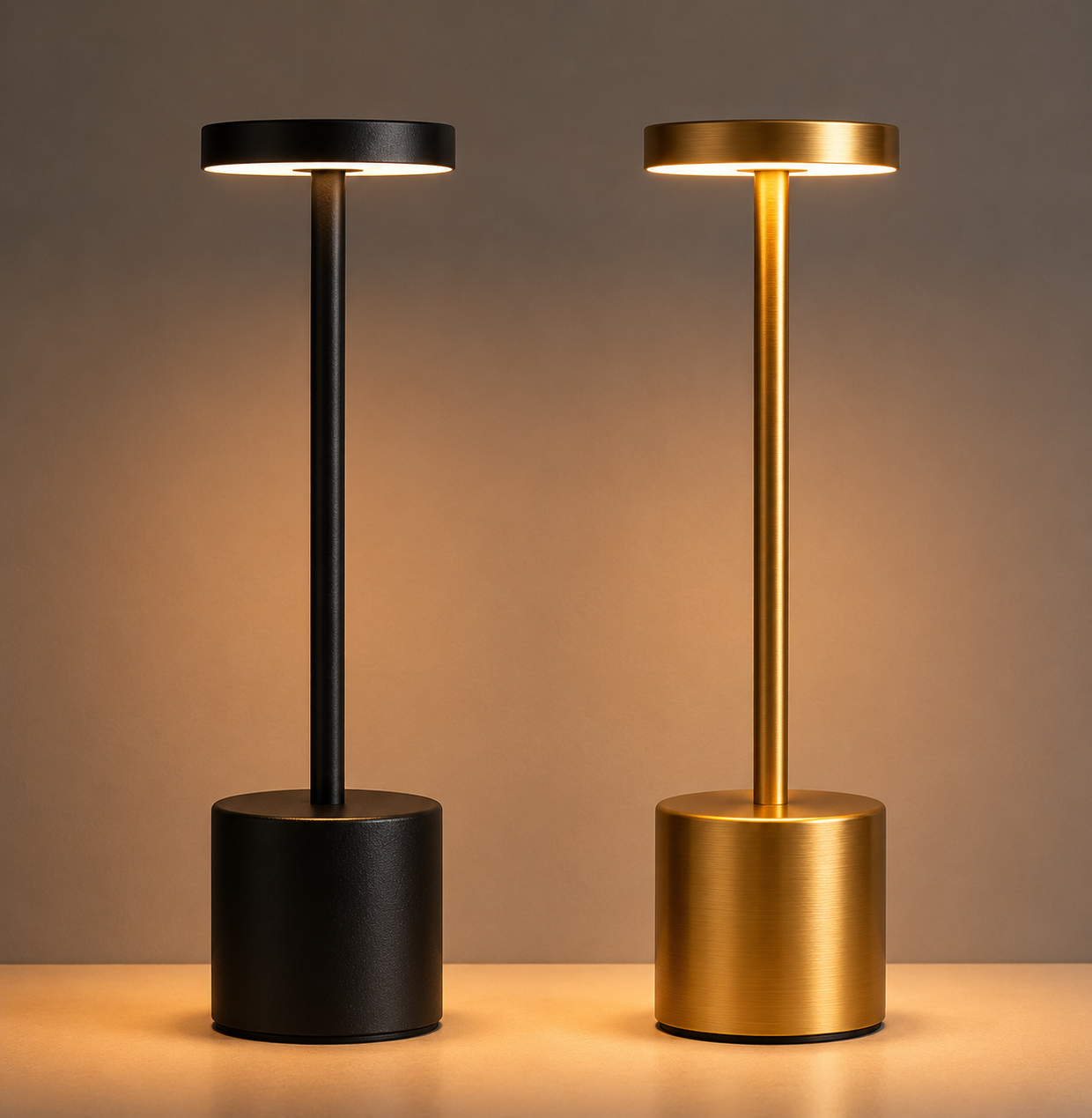 Lampe de Table Minimaliste - Intensité Réglable et Sans Fil